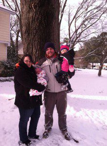 Madelynn was able to enjoy the January snow with her family!