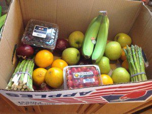 A double share of what I received in my bi-weekly produce co-op. Each share costs $15.
