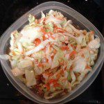 Homemade coleslaw without a DROP of mayonnaise. 