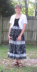Skirt: Roundabout Consignments Tank and shrug: Walmart