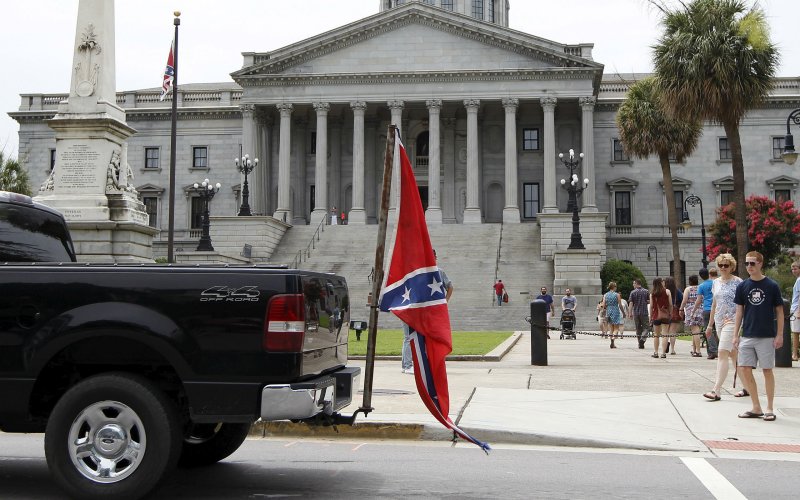 This is in front of the South Carolina State House.
