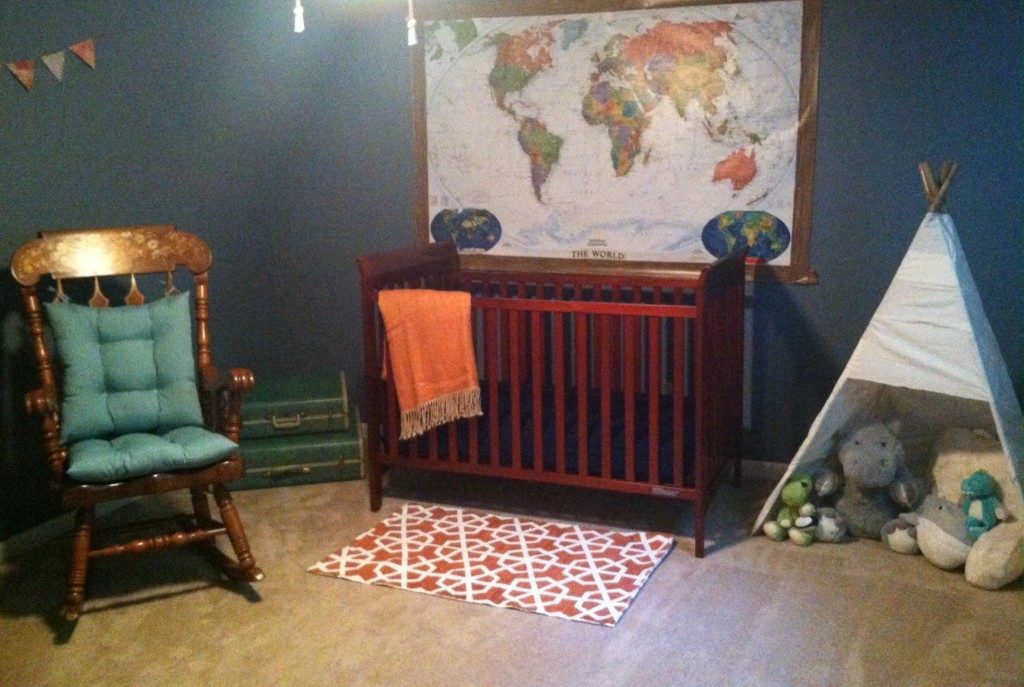 baby boy travel themed nursery