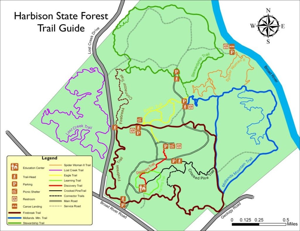 Harbison Trail Map