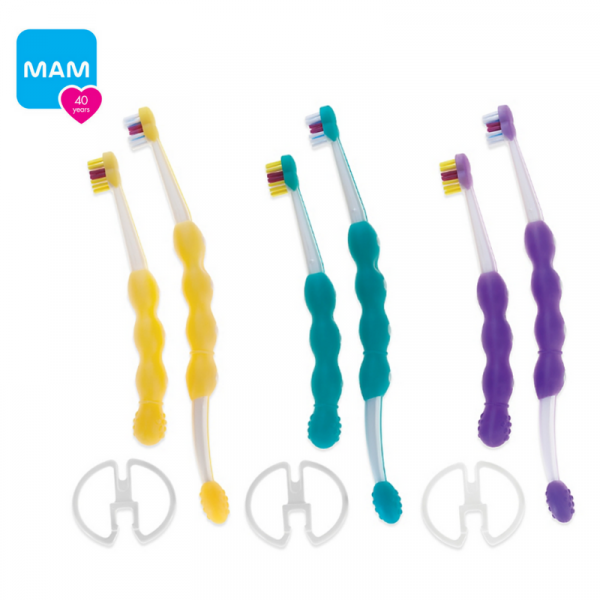 mam 3 toothbrushes