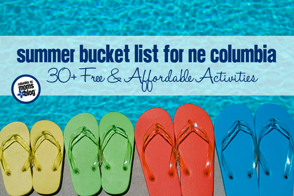 Summer Bucket List for NE Columbia - 30+ Free & Affordable Activities | Columbia SC Moms Blog